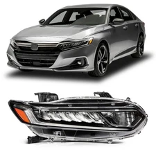 LED DRL Right Side Headlight Assembly For 2018-2021 Honda Accord 4-Sedan
