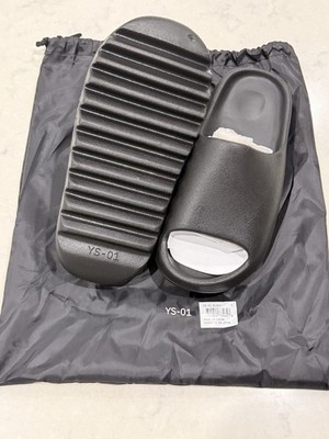 Size 12 BLACK YZY Yeezy Slides YS-01  - Ships Fast Today! Kanye West - Authentic