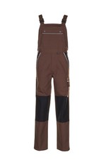 PLANAM Herren Latzhose CANVAS-320 Reflex CORDURA&reg; Braun/Schwarz