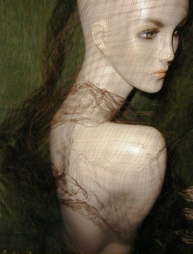 5 Yds Antique French Millinery Veiling Fancy Pattern Hat Making Net Espresso