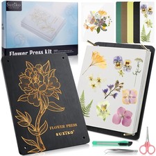 Suziko Large Flower Press with Photo Frame,Plant Pressing Kit for Adults Measure