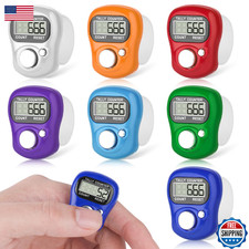 CHGANG 7 Pack Electronic Finger Tally Counter,5 Digit LCD Electronic Digital Dis