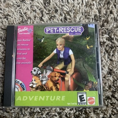Vintage Barbie Pet Rescue CD Rom Computer Game 2001