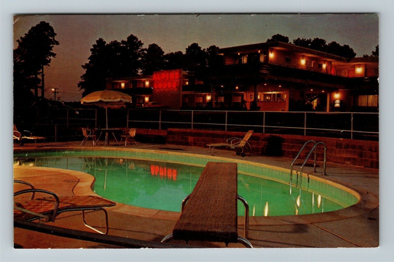 Macon GA-Georgia, Quality Courts Motel Alpine, Vintage Postcard