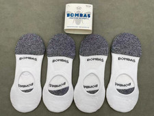 4 pairs Women's Marl Cushioned No Shows Socks Size Medium 8-10.5 white