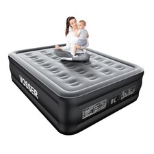 Air Mattress Full with Built in Pump,18   Raised Blow Up Mattress,Self