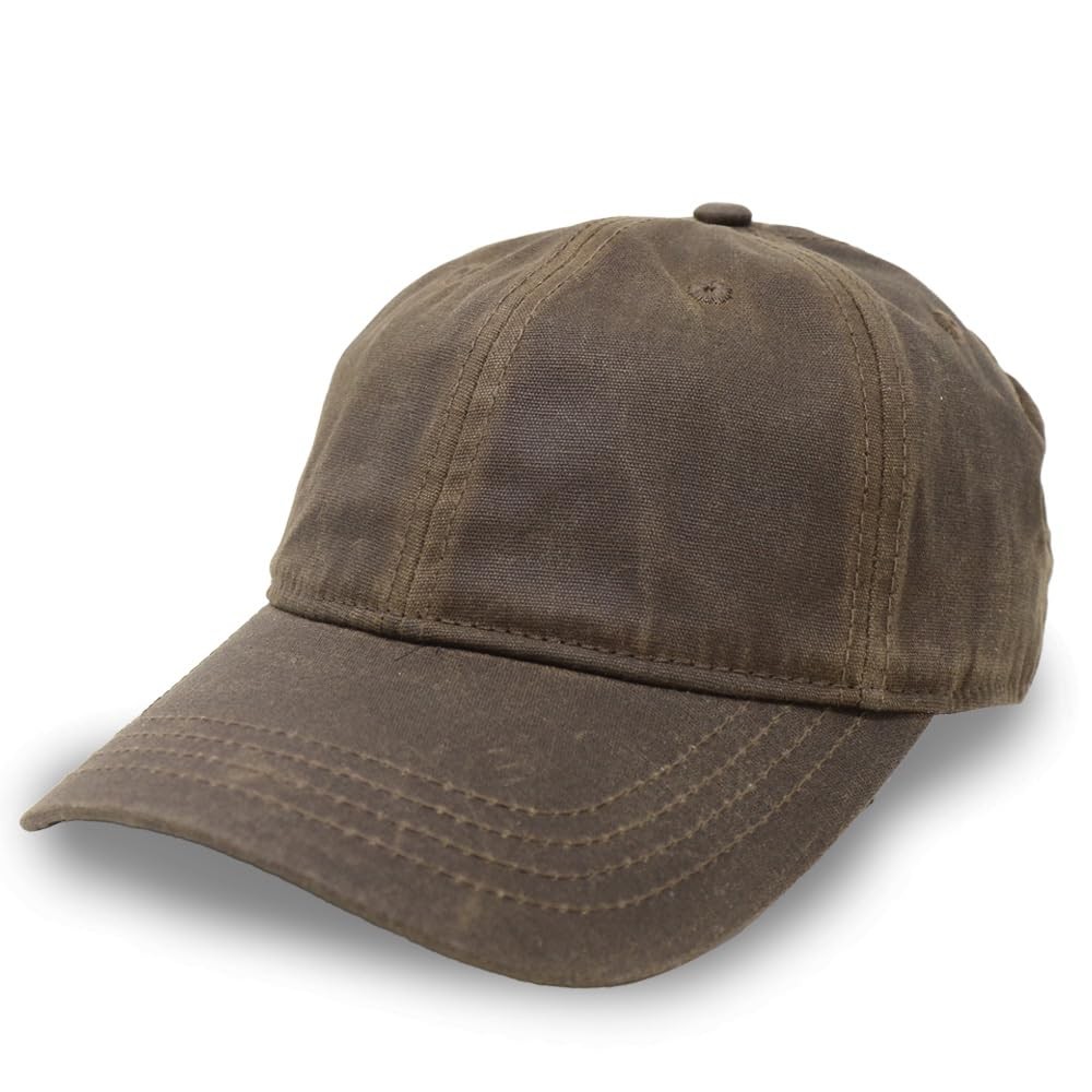 Genuine Waxed Canvas Hat – Adjustable Unstructured Cap for Men & Women, Durab...