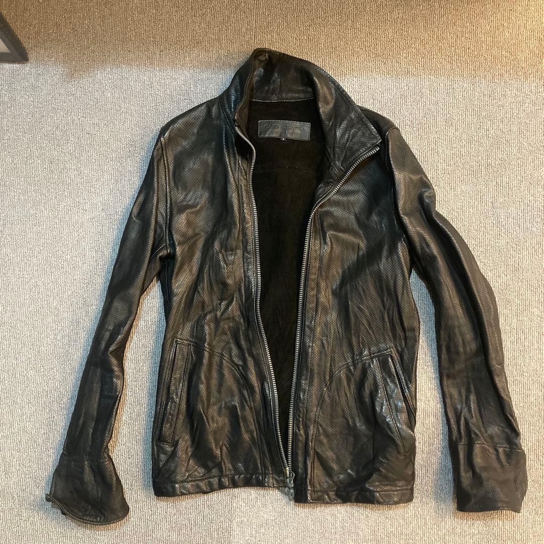 BACKLASH ISAMU KATAYAMA カラー レザージャケット X89 ISAMU KATAYAMA BACKLASH イサムカタヤマバックラッシュ カウレザー