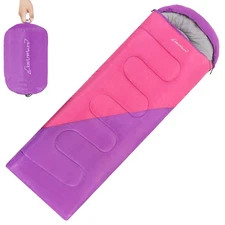 Clostnature Sleeping Bag For Adults And Kids - Lightweight Camping Girls Boys Yo