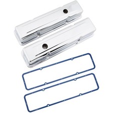 Tall Chrome Valve Covers And Gaskets Fits Small Block Chevy Tall Chrome Valve Covers And Gaskets Fits Small Block Chevy