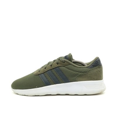 adidas Herren Lite Racer CLN Sportschuh Grün Mesh Atmungsaktiv Laufschuh EU 42