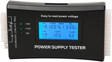 PC Power Supply Tester LCD ATX 20/24 Pin Diagnostic Tool for SATA IDE HDD