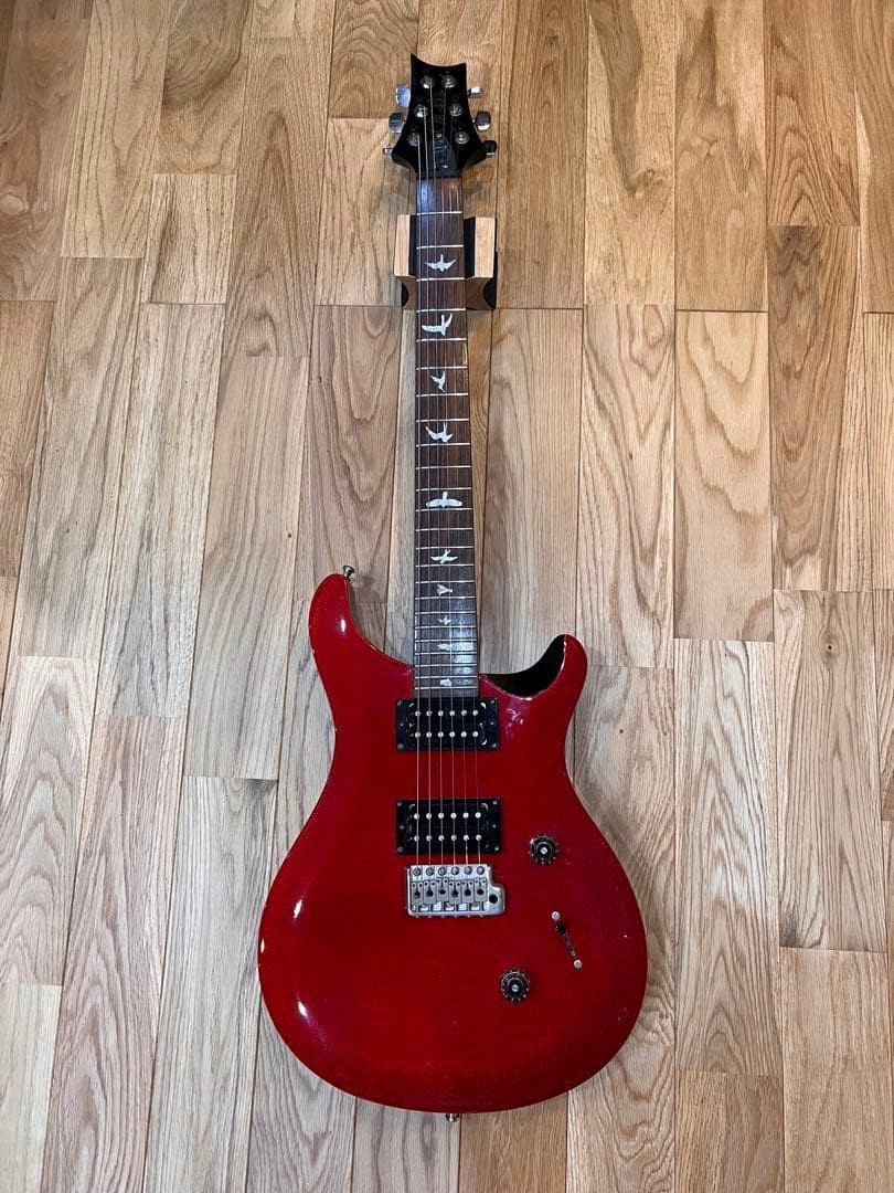PRS SE Custom24 Electric Guitar Red Beveled Bird Inlay