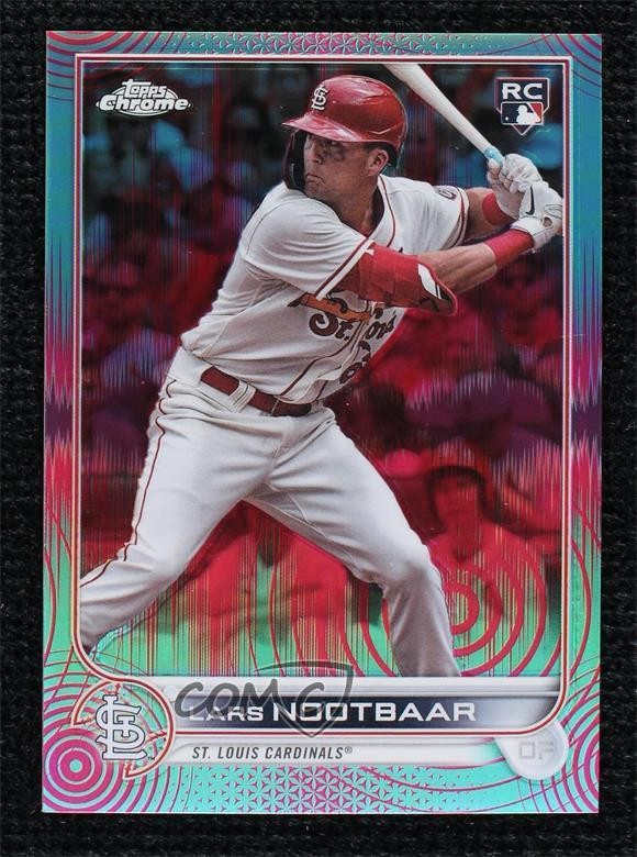 2022 Topps Chrome Sonic Aqua & Pink Pulse Refractor /199 Lars Nootbaar #19 16rl