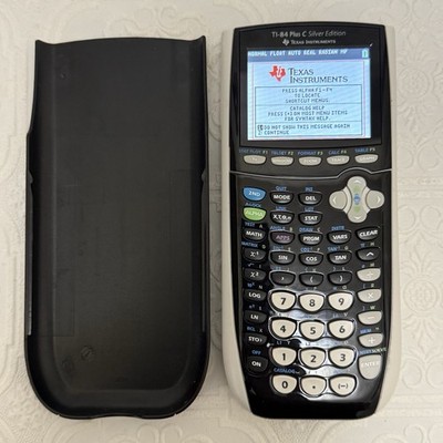 Texas Instruments TI-84 Plus C Silver Edition Graphing Calculator NO CHARGER