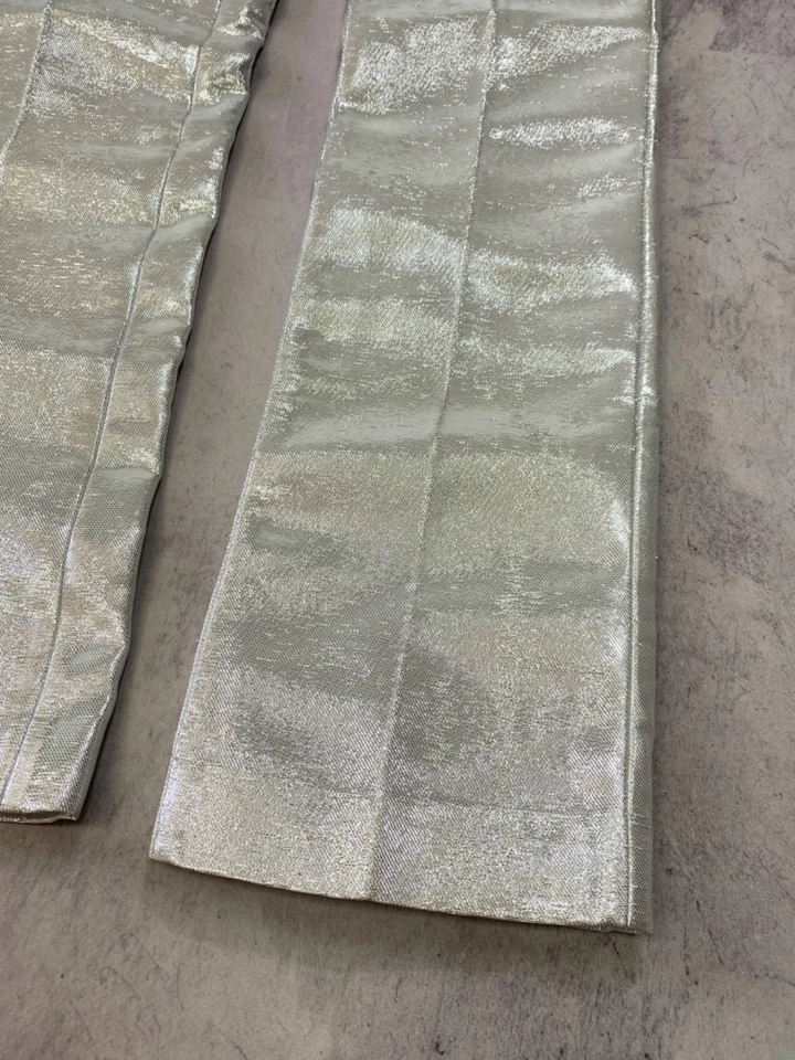 Pantalones Paco Rabanne x HM Brillantes Metálicos Plateados Talla EU 44 Foto 4 de 4