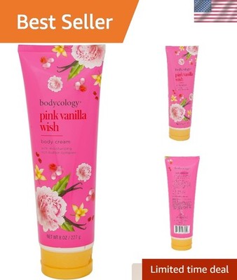 Hydrating Shea Butter Body Cream - Pink Vanilla Wish, 8 oz (Luxury Moisturizer)