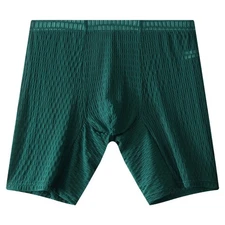 Men Transparent Boxer Briefs Casual Athletic Underwear  Mid Rise Lace Briefs