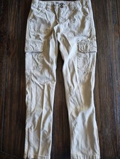 Vintage Mossimo Supply Co Cargo Utility Tan Khaki Pants Adj Waist Girls Size 12