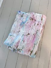 Pottery Barn Teen Duvet Cover Twin 100 Cotton Blue Pink White Gold