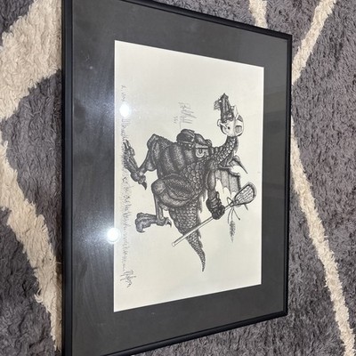 RC Matteson Vintage Dragon Studios Pen & Ink Print Signed