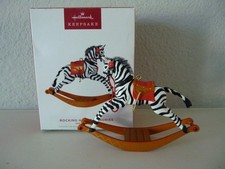 2022 Hallmark Keepsake Ornament Rocking Horse Memories ZEBRA Special Edition