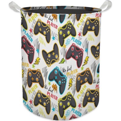 Color Game Machine Laundry Basket, Toybox for Boys Room, Colorful Laundry Bas...