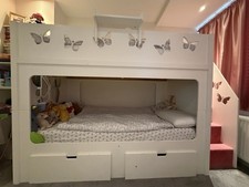 Kids Funtime Beds Childrens Bunk bed with built in storage stairs