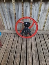 Antique cast iron Wilson Bros.No. 0 Feed Mill Easton Pa. 20" x 20" wheel vintage