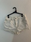 Levi's 501 Women’s White Denim Cut Off Shorts Mid Rise 5-Pocket W30 Regular — photo 1