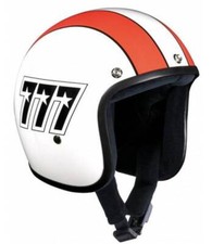 Casco MOTO Retro LUCKY 777 BANDIT Jet Open Helmet Custom NON OMOLOGATO