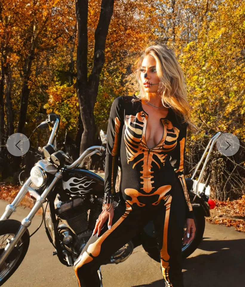 Disfraz de Elfos Tipsy Esqueleto Dorado Talla Grande: 1X Foto 2 de 4