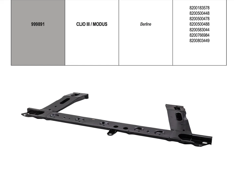 Support Berceau Renault Clio III MODUS 8200766984 8200803449 8200583044. - Photo 4/4