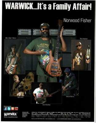 2011 WARWICK Bass Guitar NORWOOD FISHER Fishbone magazine ad | eBay