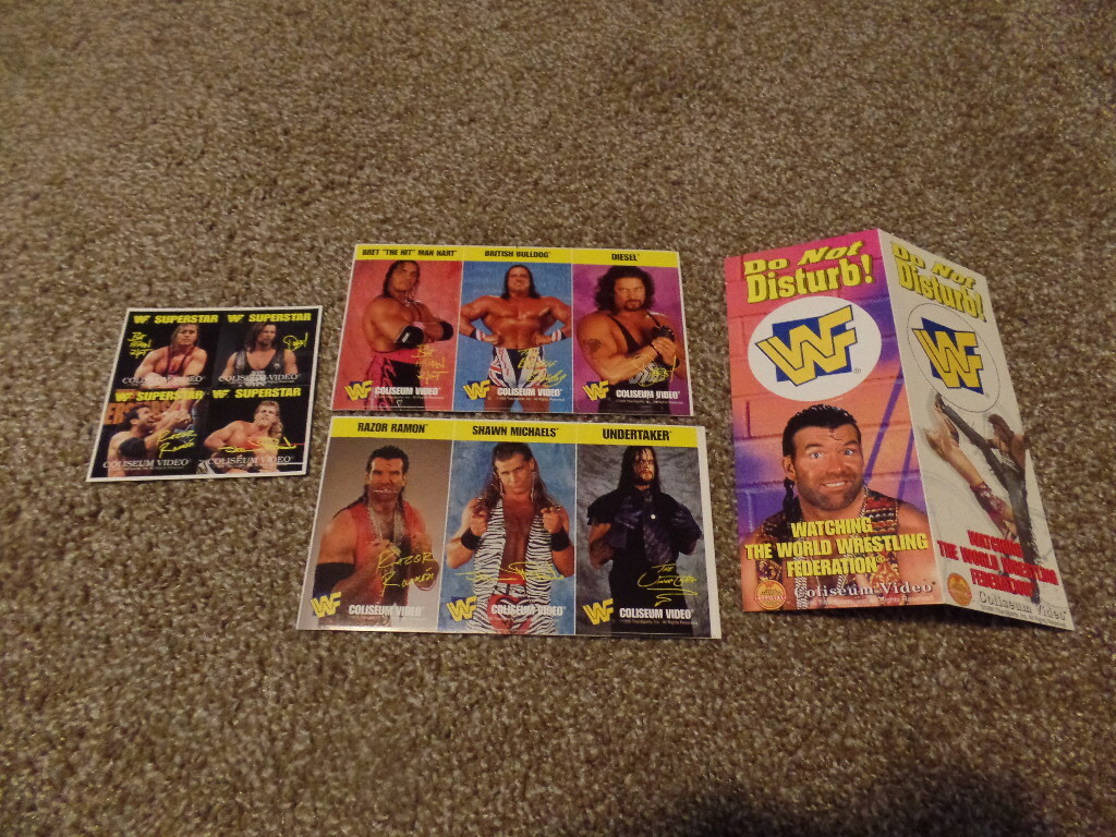 Wwf Light Sign wwf COLISEUM VIDEO LIGHT SWITCH COVER BOOK MARK STICKERS LOT wrestling ...