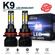 2x 9004 Hb1 Led Headlight Bulbs Kit 6000k High Low Beam Super White Bright Lamps