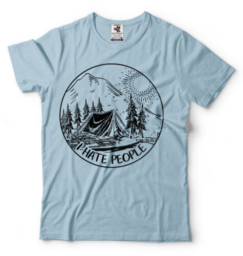 Camping T-Shirt lustig Camping Wald Berg Wandershirt Sommer Geburtstag Geschenk - Bild 5 von 10