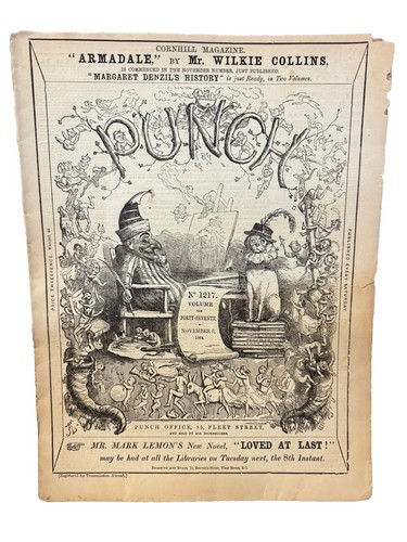 4 British PUNCH Magazine Nov. 5, 12, 19, 26, 1864 No. 47 Humor Cartoon - Picture 5 of 13