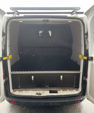 Ford Transit Custom Crew Cab SWB tool storage van storage false floor BLACK