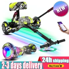 Hoverboard or Kart Bundle 6.5'' Electric Scooter Bluetooth Self Balance 2 Wheels