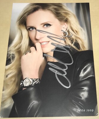 Jette Joop Original signierte Autogrammkarte Autogramm Karte Model TV AK #13
