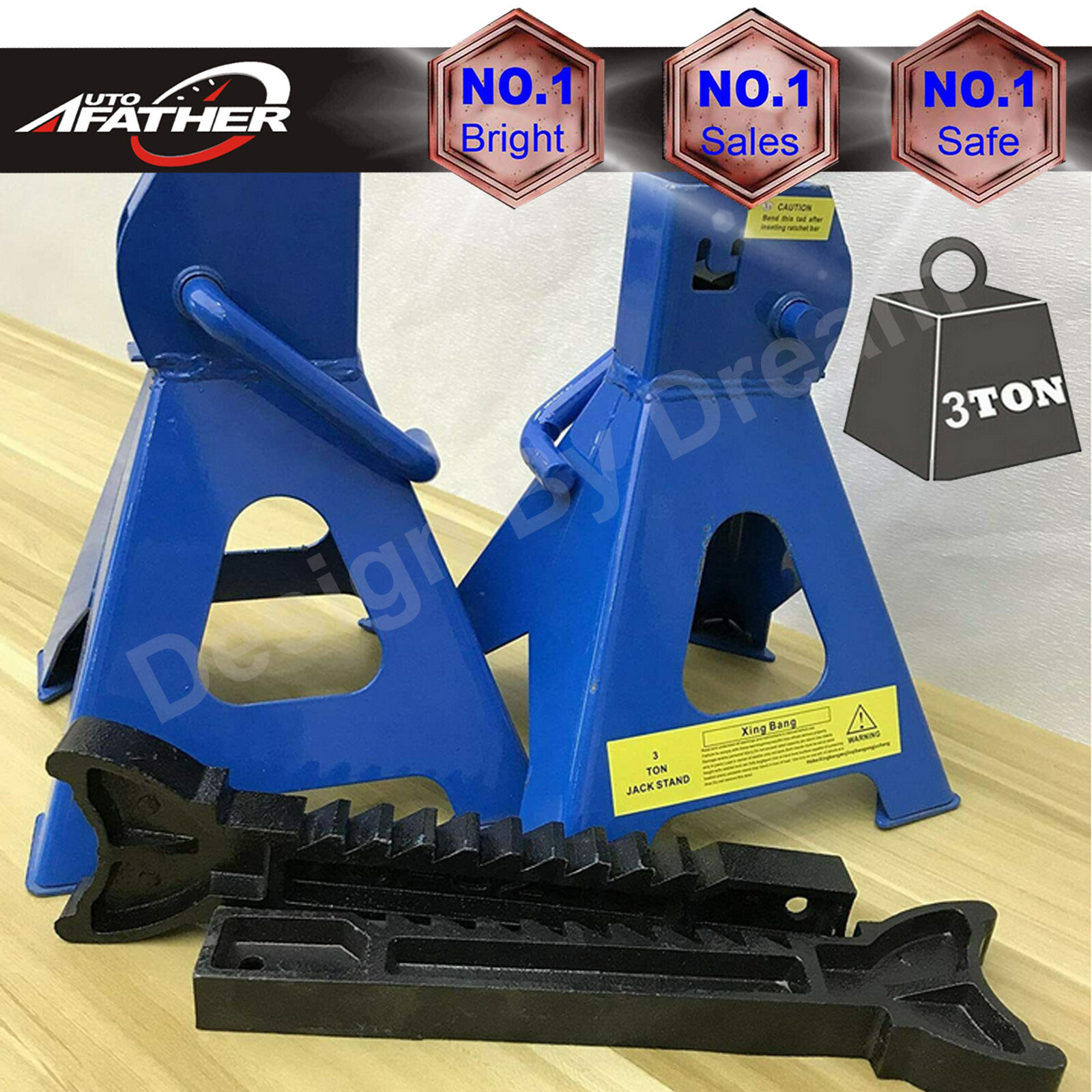 3 Ton Heavy Duty Jack Stands Lifting Capacity Stand Car Caravan Floor Jack 2Pcs eBay