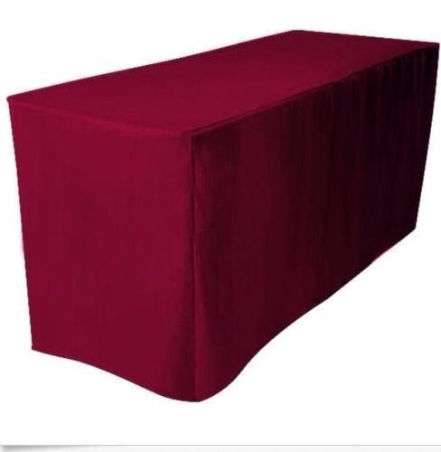 4' ft. Fitted Polyester 30 inch width Table Cover wedding Tablecloth 21 COLORS - 第 2/28 張圖片