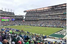 2-4 EAGLES VS. COMMANDERS TICKETS ! LOWER CORNER !  SEC. 125 ROW 30 !