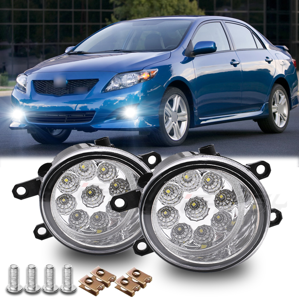 For Toyota Corolla Matrix Venza Prius Camry RAV4 Avalon Front LED Fog Light Lamp