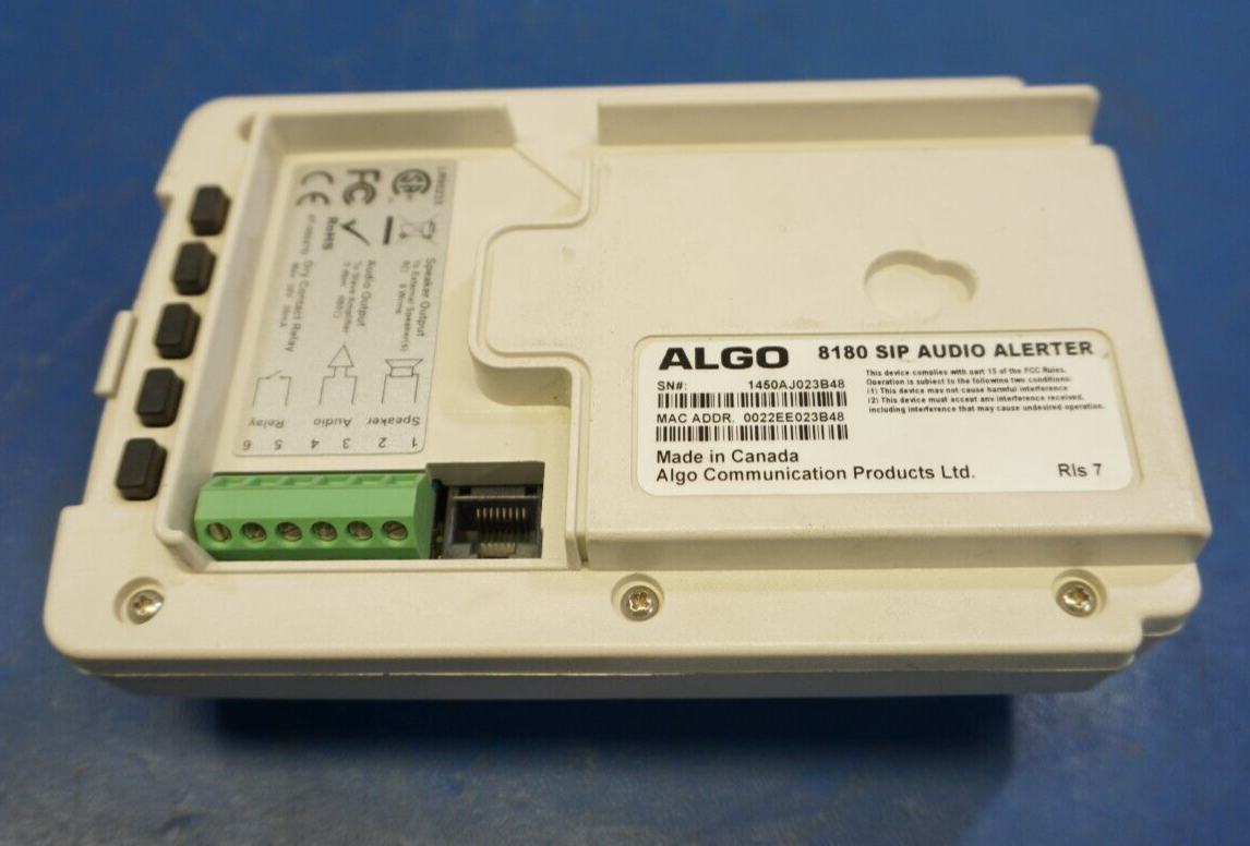 Algo 8180 SIP Audio Alerter VOIP Loud Ringer Speaker eBay