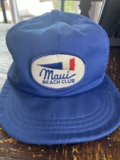Vintage Maui Beach Club Crazy Shirt Hawaii SnapBack Made In USA Hat Cap