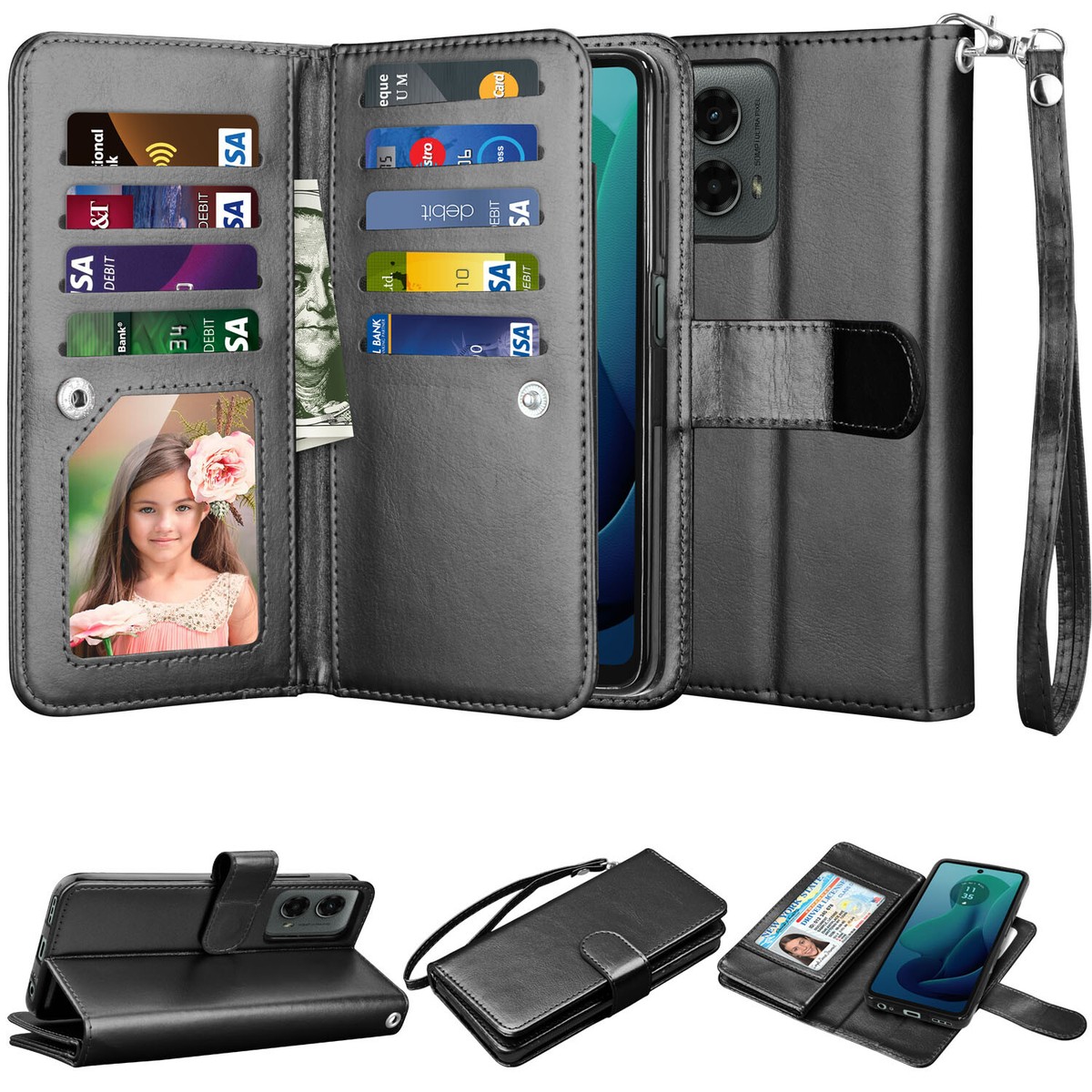 For Motorola Moto G Power/G 5G 2025 Case Leather Wallet Card Stand Phone  Cover