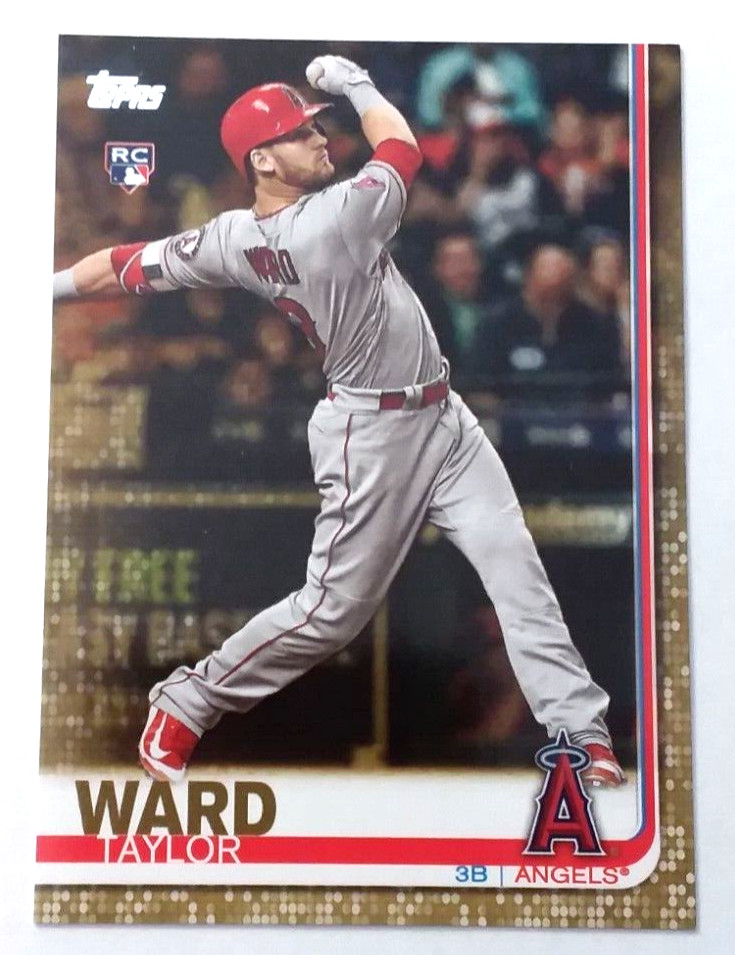2019 Topps S2 Gold Parallel Rookie RC #588 TAYLOR WARD #'d 1837/2019 Angels