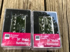 SEYMOUR DUNCAN Vintage Blues Humbucker Pickup Set SH-1 59 NICKEL COVERS